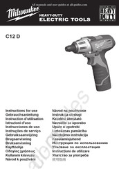 Milwaukee C12 D Instrucciones De Uso