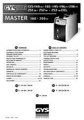 GYS MASTER 200 Guia De Inicio Rapido