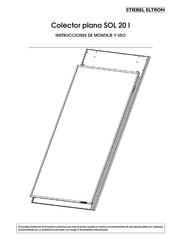 Stiebel Eltron SOL 20 I Instrucciones De Montaje Y Uso