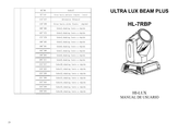 Hi-Lux ULTRA LUX BEAM PLUS HL-7RBP Manual De Usuario