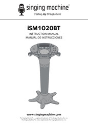 Singing Machine iSM1020BT Manual De Instrucciones