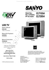 Sanyo CLT1554 Manual Del Propietário