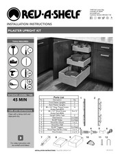 Rev-A-Shelf Pilaster Manual De Instrucciones