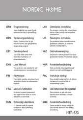Nordic Home HTR-523 Manual Del Usuario