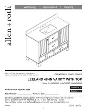 LF allen + roth LEELAND LLSVT4839D Instrucciones De Montaje