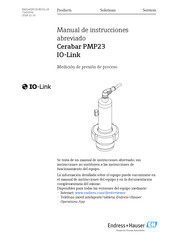 Endress+Hauser Cerabar PMP23 Manual De Instrucciones Abreviado