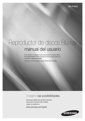 Samsung BD-P4600 Manual Del Usuario