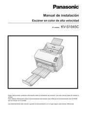 Panasonic KV-S1045C Manual De Instalación