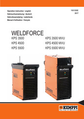 Kemppi WeldForce KPS 3500 Manual Del Usuario