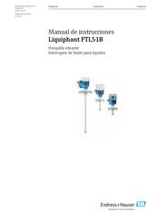 Endress+Hauser Liquiphant FTL51B Manual De Instrucciones