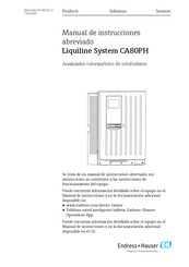 Endress+Hauser Liquiline System CA80P Manual De Instrucciones