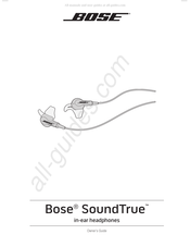 Bose SoundTrue Guia Del Propietario