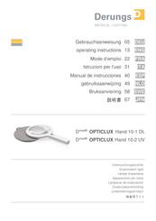 Derungs D MED OPTICLUX Hand 10-2 UV Manual De Usuario