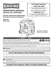 Black Max BMi2100 Serie Manual Del Operador