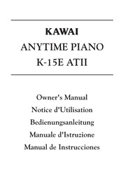 Kawai ANYTIME PIANO Manual Del Usuario