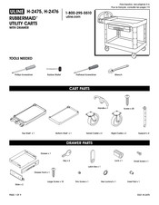 Uline RUBBERMAID H-2476 Instrucciones De Montaje