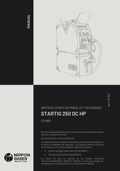 Nippon Gases STARTIG 250 DC HP Instrucciones De Manejo Y Seguridad