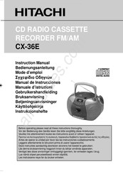 Hitachi CX-36E Manual De Instrucciones