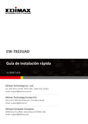 Edimax EW-7822UAD Guía De Instalación Rápida