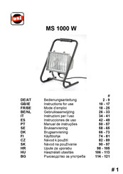 Uni MS 1000 W Manual De Instrucciones