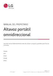 LG RP4B Manual Del Propietário