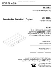 DOREL ASIA DA1010TB10MOV Instrucciones De Montaje