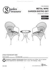 Garden Treasures SD12-0899KD Instrucciones De Montaje