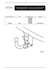 Saab 13 342 023 Instrucciones De Montaje