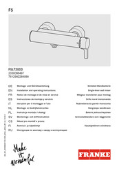 Franke F5LT2005 2030066500F5 Instrucciones De Montaje