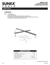 Sunex Tools 5207 Manual De Operación