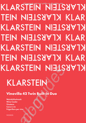 Klarstein Vinovilla 42 Twin Built-In Duo Manual Del Usuario