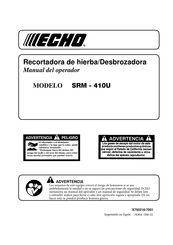 Echo SRM - 410U Manual Del Operador