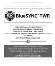 Accessory Power GOgroove BlueSYNC TWR Guia De Inicio Rapido
