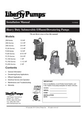 Liberty Pumps 290HV Manual Del Usuario