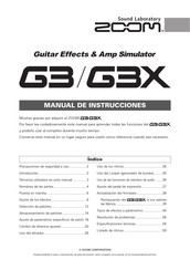 Zoom G3X Manual De Instrucciones