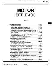 Mitsubishi MOTORS 4G6 Serie Manual Del Usuario