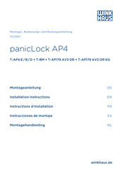 Winkhaus panicLock AP4 Instrucciones De Montaje