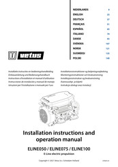 Vetus ELINE050 Instrucciones De Instalación Y Manual De Manejo