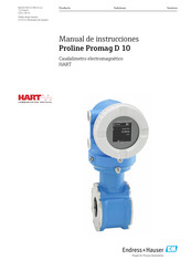 Endress+Hauser Proline Promag D 10 Manual De Instrucciones