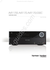 Harman Kardon AVR 170 Guia De Inicio Rapido