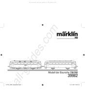 marklin Baureihe 998 Manual Del Usuario