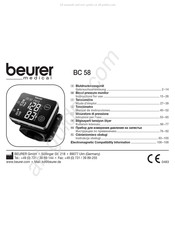 Beurer medical BC 58 Manual De Instrucciones