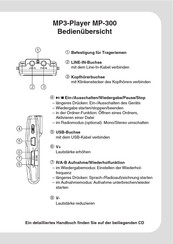 Teac MP-300 Descripción General De Funcionamiento