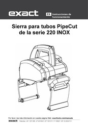 eXact PipeCut 220 Serie Instrucciones De Funcionamiento