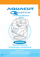 aquacut Quattro AA007000+ Manual De Instalación, Funcionamiento Y Mantenimiento