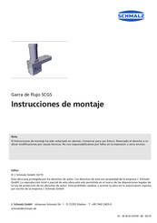 schmalz SCGS 1xE100 Instrucciones De Montaje