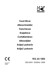 Team kalorik TKG AS 1003 Manual Del Usuario