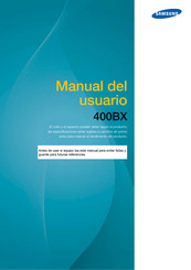 Samsung 400BX Manual Del Usuario