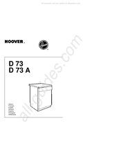 Hoover D 73 A Manual Del Usuario