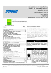 SURREY 579FZV240-370 Instrucciones De Instalación, Puesta En Marcha Y Funcionamiento